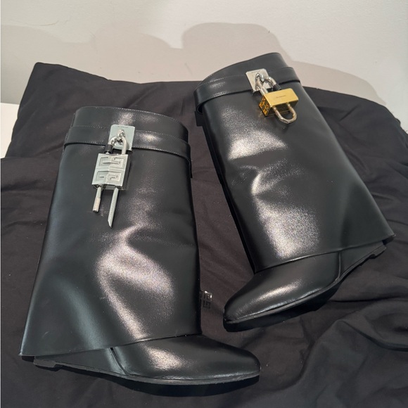Givenchy Black Shark Boots - Picture 1 of 7